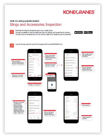 How to Slings and Accessories app