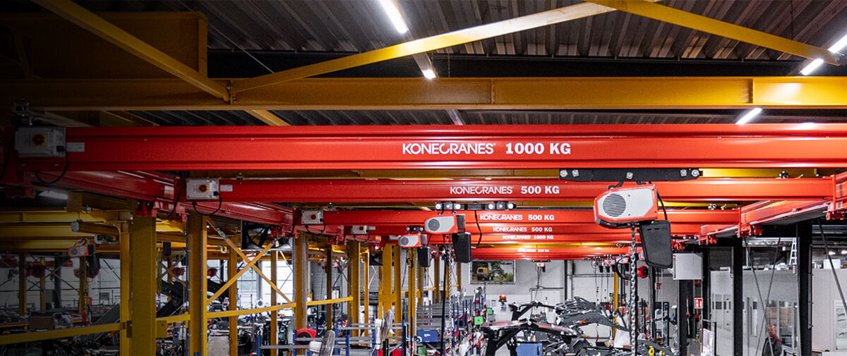 Konecranes KBK workstation lifting system
