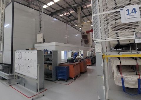 Plastic Omnium Automotive tail gate production automated warehouse Agilon