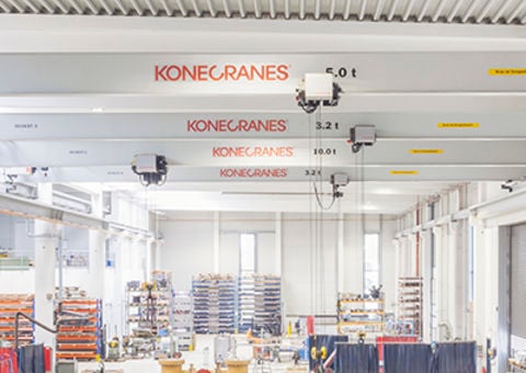 Konecranes CXT cranes in factory