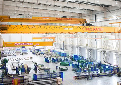 Konecranes overhead cranes in factory