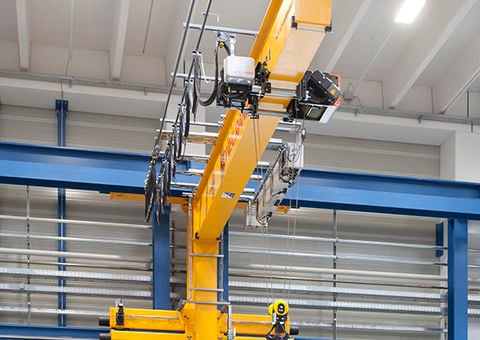 Konecranes wall mounted console crane