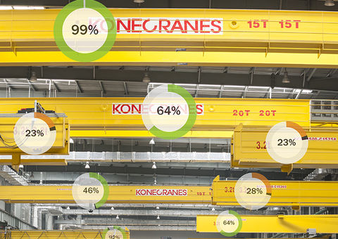 Status of remotely monitored cranes
