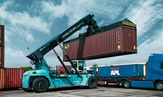 Ecolifting reach stacker