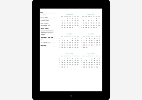 yourKONECRANES service calendar